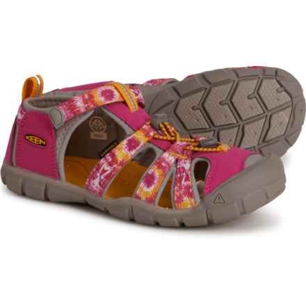 Keen Big Girls Seacamp II CNX Sport Sandals in Multi/Keen Yellow