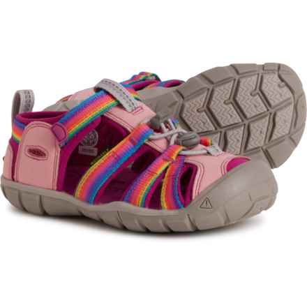 Keen Big Girls Seacamp II CNX Sport Sandals in Rainbow/Festival Fuchsi