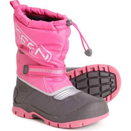 Keen Big Girls Snow Troll Pac Boots - Waterproof, Insulated in Fuchsia Purple/Silver - Closeouts