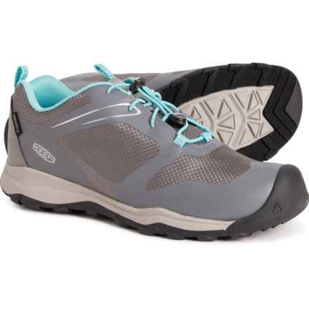 Keen Big Girls Wanduro Low Hiking Shoes - Waterproof in Steel Grey/Ipanema