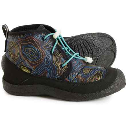 Keen Boys Howser II Chukka Boots - Waterproof, Insulated in Black/Reef Waters