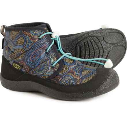 Keen Boys Howser II Chukka Boots - Waterproof, Insulated in Black/Reef Waters