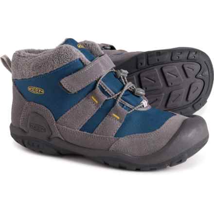 Keen Boys Knotch Chukka Boots - Insulated in Steel Grey/Blue Wing Teal