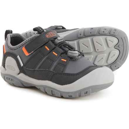 Keen Boys Knotch Hollow Sneakers in Steel Grey/Safety Orange