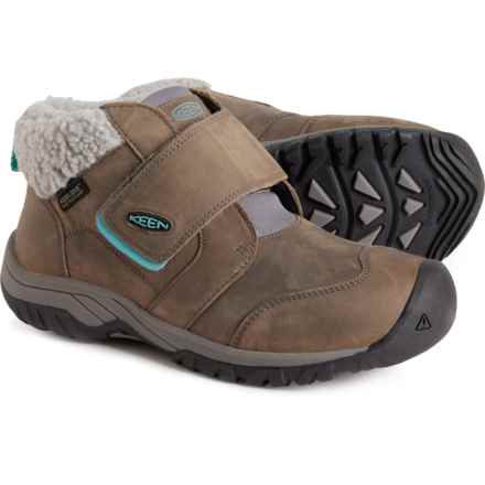 Keen Boys Kootenay IV Mid Boots - Waterproof, Insulated, Leather in Steel Grey/Porcelain