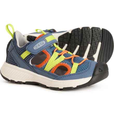 Keen Boys Motozoa Sport Sandals in Vintage Indigo/Scarlet Ibis