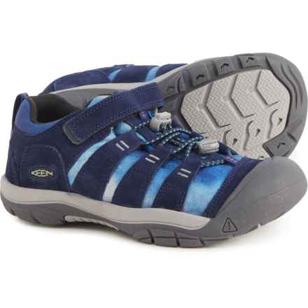 Keen Boys Newport Shoes - Leather in Blue Depths/Multi