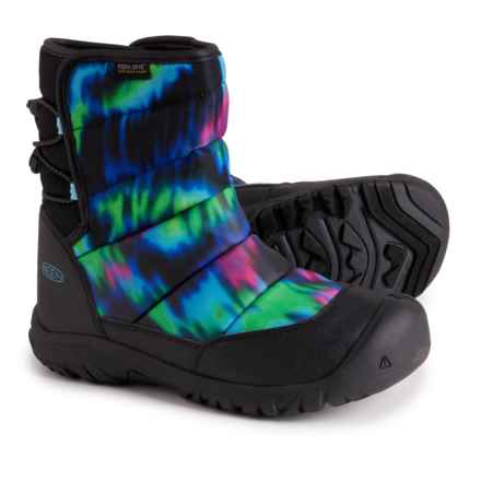 Keen Boys Puffrider Snow Boots - Waterproof, Insulated in Northern Lights/Black