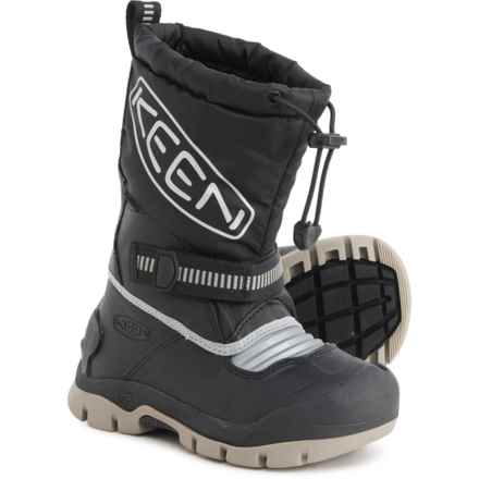 Keen Boys Snow Troll Pac Boots - Waterproof, Insulated in Black/Silver