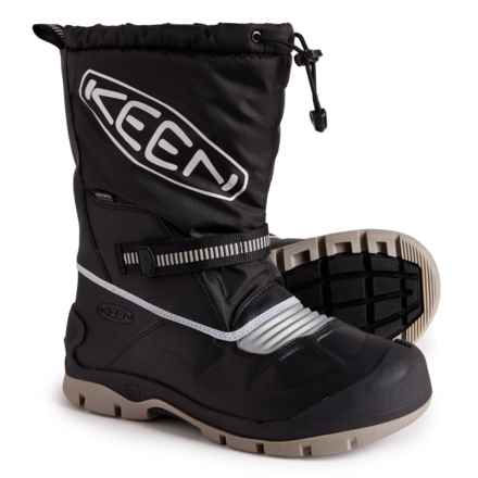 Keen Boys Snow Troll Pac Boots - Waterproof, Insulated in Black/Silver