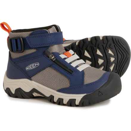 Keen Boys Targhee Boundless Hiking Boots in Naval Academy/Steel Grey