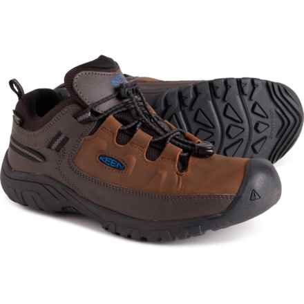 Keen Boys Targhee Low Hiking Shoes - Waterproof, Leather in Coffee Bean/Bison