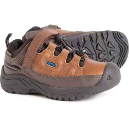 Keen Boys Targhee Low Hiking Shoes - Waterproof, Leather in Coffee Bean/Bison