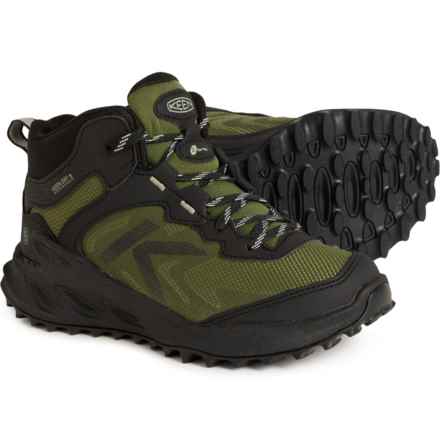 Keen Boys Zionic Mid Hiking Boots - Waterproof, Leather in Black/Bronze Green
