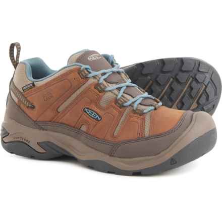 Keen Circadia Hiking Shoes - Waterproof, Leather (For Women) in Syrup/North Atlantic