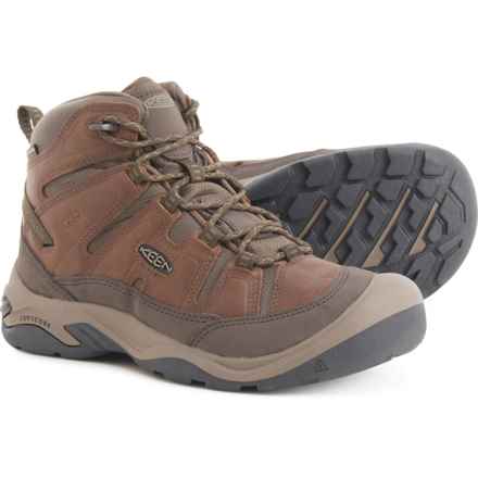Keen Circadia Mid Hiking Boots - Waterproof, Leather (For Men) in Bison/Brindle