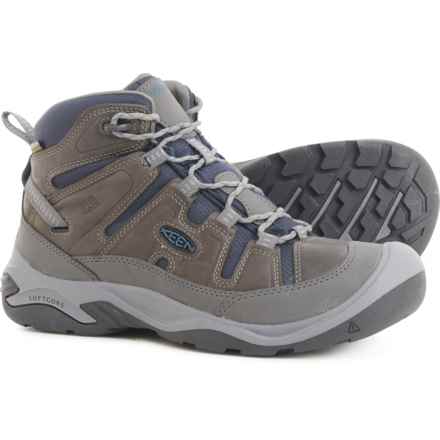 Keen Circadia Mid Hiking Boots - Waterproof, Leather (For Men) in Steel Grey/Legion Blue