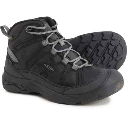 Keen Circadia Polar Mid Hiking Boots - Waterproof, Insulated (For Men) in Black/Steel Grey