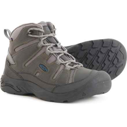 Keen Circadia Polar Mid Hiking Boots - Waterproof, Insulated (For Men) in Steel Grey/Legion Blue