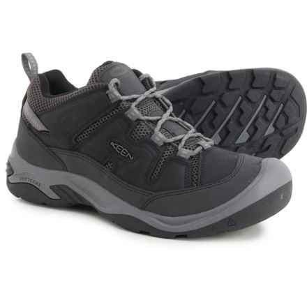 Keen Circadia Vent Hiking Shoes - Leather (For Men) in Black/Steel Grey