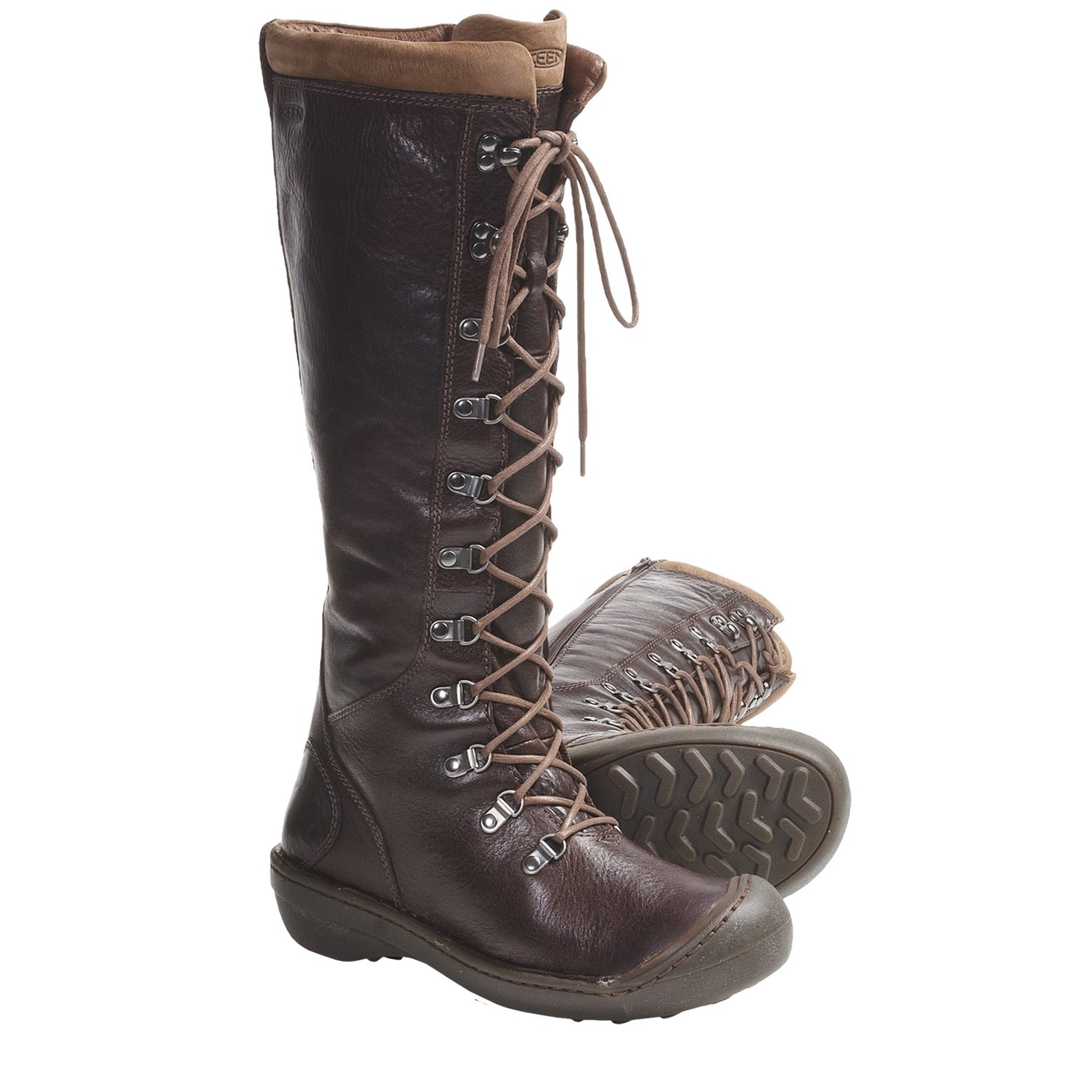 Keen Clara High Boots   Leather (For Women) in Potting Soil