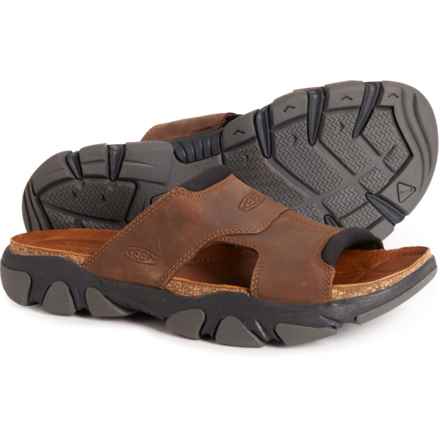 Keen Daytona II Slide Sandals - Leather (For Men) in Bison/Black