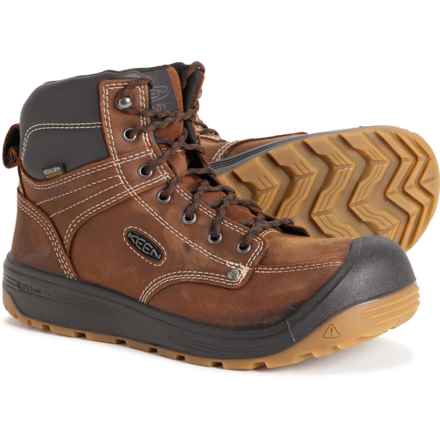 Keen Fort Wayne 6” Soft-Toe Work Boots - Waterproof (For Men) in Dark Earth/Gum