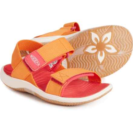 Keen Girls Elle Back-Strap Sandals in Tangerine/Cayenne