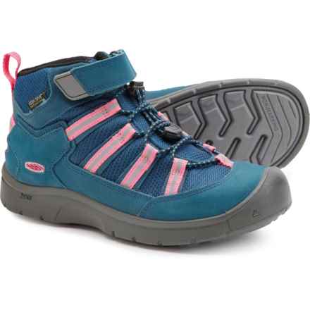 Keen Girls Port 2 Sport Mid Hiking Boots - Waterproof in Blue Wing Teal/Fruit Dove