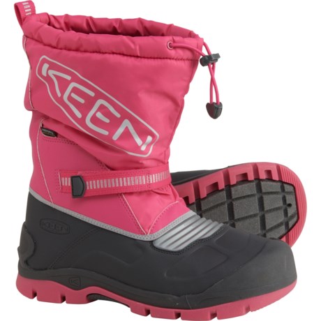 Keen Girls Snow Troll Pac Boots - Waterproof, Insulated in Fuchsia Purple/Silver