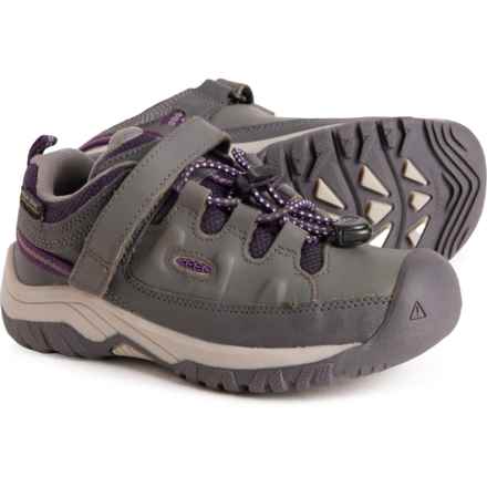 Keen Girls Targhee Low Hiking Shoes - Waterproof, Leather in Magnet/Tillandsia Purple