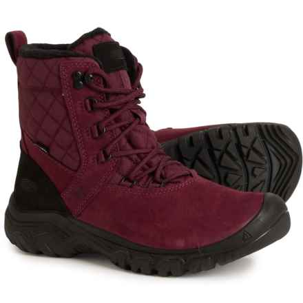 Keen Greta II Hiking Boots - Waterproof, Insulated (For Women) in Fig/Black