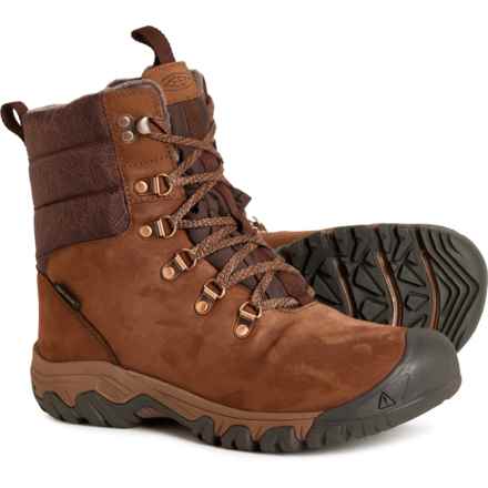 Keen Greta Snow Boots - Waterproof, Insulated, Leather (For Women) in Bison/Java