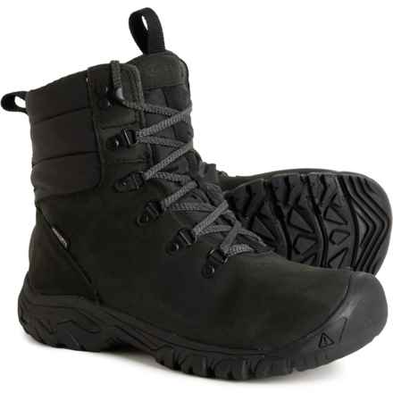 Keen Greta Snow Boots - Waterproof, Insulated, Leather (For Women) in Black/Black