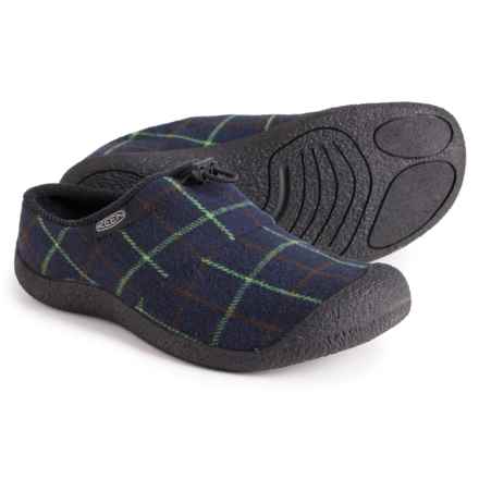 Keen Howser III Slide Shoes (For Men) in Navy Plaid