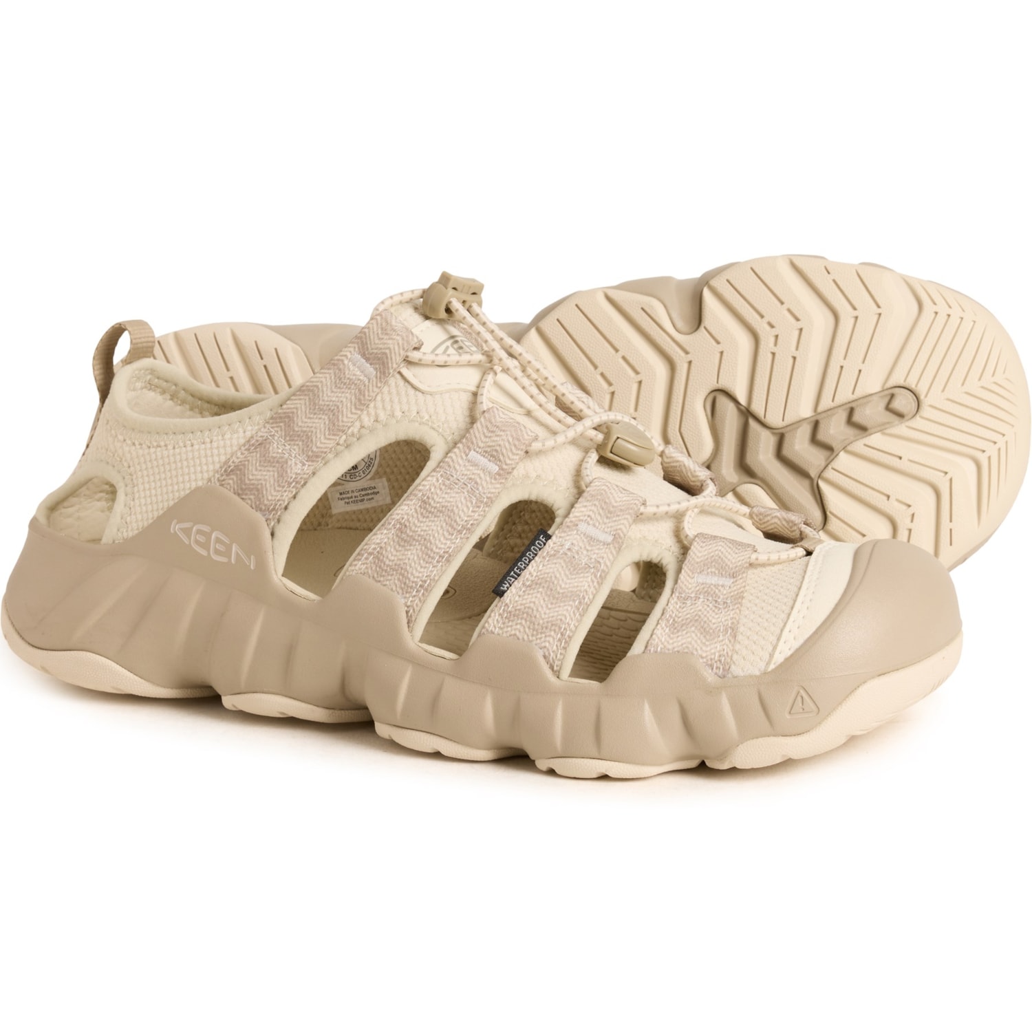 Men\'s Birch Plaza Taupe Hyper port Closed Toe Breathable Easy On Sandal Shoes KEEN Men main image 2