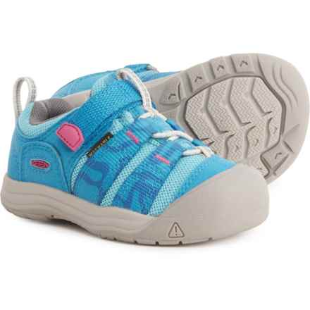 Keen Infant and Toddler Girls Newport H2SHO Trail Running Shoes in Fjord Blue/Festival Fuchsia