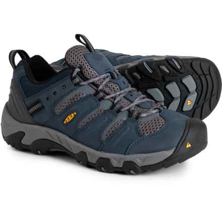 Keen Koven Hiking Shoe - Leather (For Men) in Blue Nights/Steel Grey