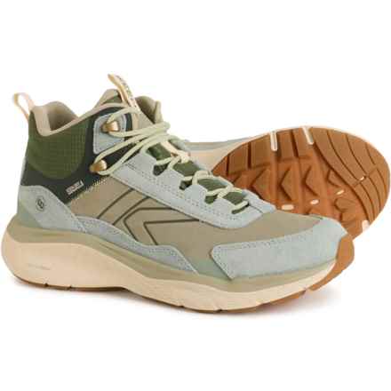 Keen Leiki Mid Hiking Boots - Waterproof, Leather (For Women) in Iceberg Green/Bronze Green
