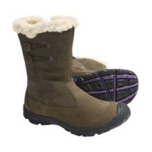 Keen Libby Winter Boots - Suede, Fleece Lining (For Kids and Youth) in Slate Black - Closeouts
