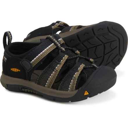 Keen Little Boys Newport H2 Sport Sandals in Black/Stone Gray