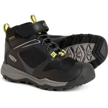 Keen Little Boys Wanduro Mid Hiking Boots - Waterproof in Black/Silver