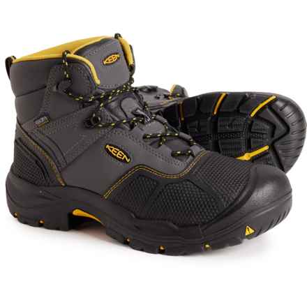Keen Logandale Wok Boots - Waterproof, Steel Toe (For Men) in Raven/Black