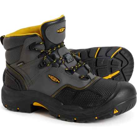 Keen Logandale Wok Boots - Waterproof, Steel Toe (For Men) in Raven/Black