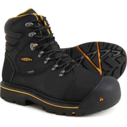 Keen Milwaukee Work Boots - Waterproof, Steel Safety Toe, Leather (For Men) in Black