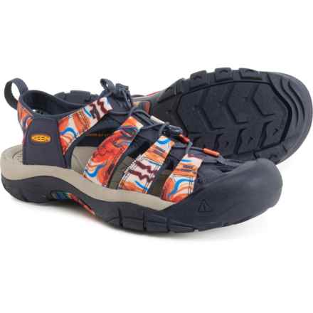 Keen Newport Retro Sport Sandals (For Men) in Groovy Orange/Navy