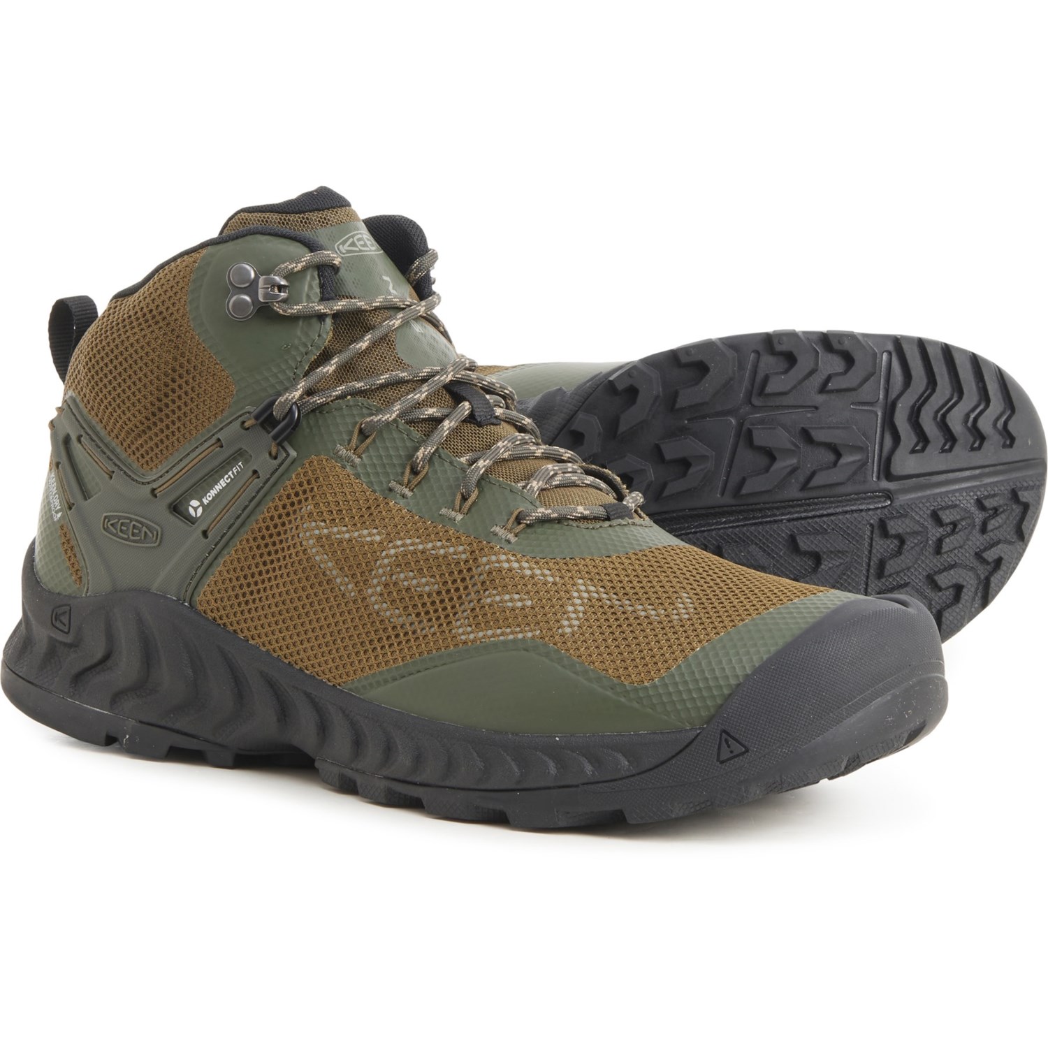 KEEN NXIS EVO Bottes de randonnée imperméables mi-hauteur pour homme, aimant/cobalt vif, 7 D (taille M) US