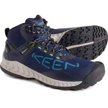 Keen NXIS Evo Mid Hiking Boots - Waterproof (For Men) in Naval Academy/Ipanema