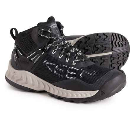 Keen NXIS Evo Mid Hiking Boots - Waterproof (For Women) in Black/Blue Glass