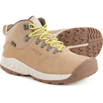 Keen NXIS Explorer Mid Hiking Boots - Waterproof, Leather (For Men) in Safari/Birch